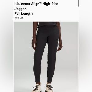 Lululemon align high rise jogger